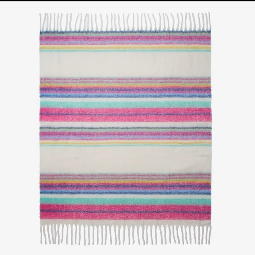 NWT! FREE PEOPLE BOHO FRINGE THROW - Picture 3 of 9